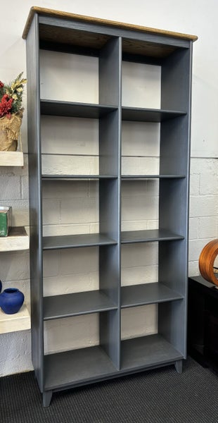 Beautiful Charcoal Painted & Oak Wall unit/Display Unit Carousel 2