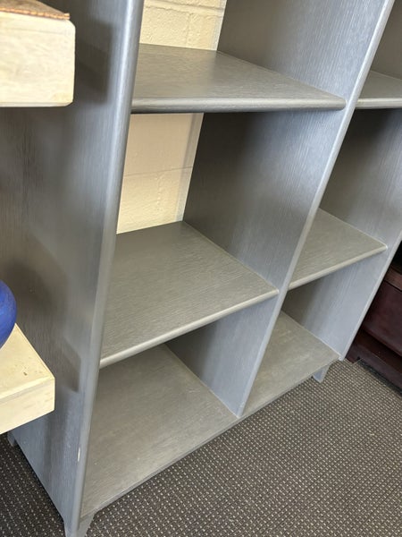 Beautiful Charcoal Painted & Oak Wall unit/Display Unit Carousel 16