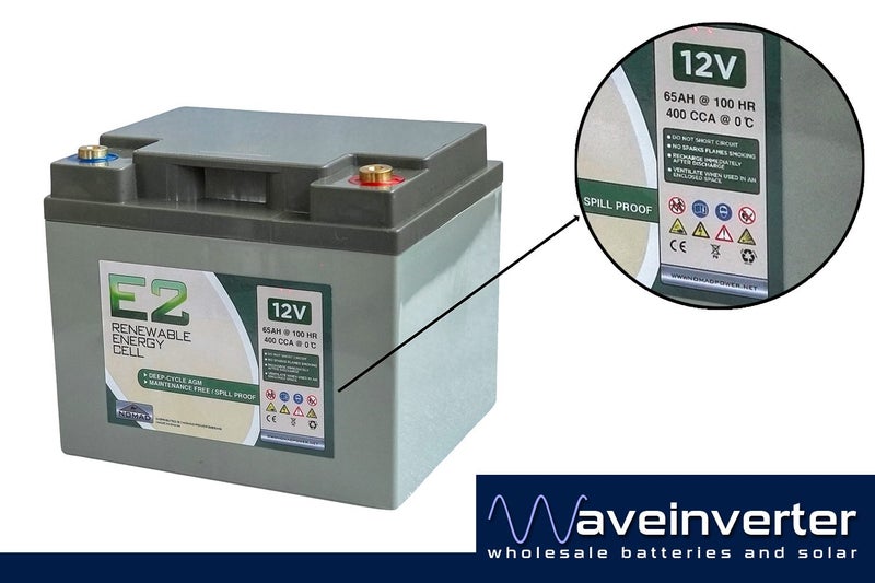 12V 65AH NOMAD E2 DEEPCYCLE BATTERY 5Yr WARRANTY - SKU: NMBT32 Carousel 5