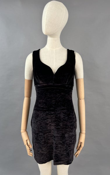 ANNA SUI - Black velvet cocktail dress Carousel 1