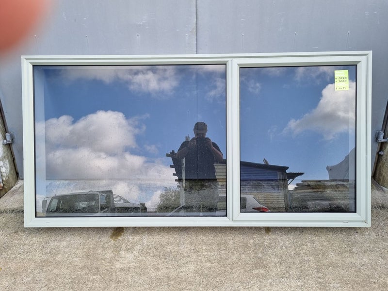 Aluminium Window Green 2040 W x 1000 H [#4433 SF] Carousel 1