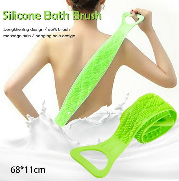 Silicone Bath Shower Back Wash Body Belt Brush Carousel 1
