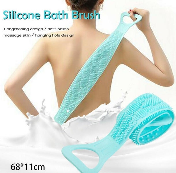 Silicone Bath Shower Back Wash Body Belt Brush Carousel 1