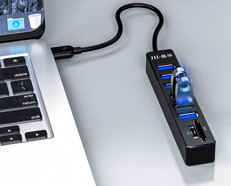 USB Hub 3.0 with SD and TF Card Reader Carousel 2