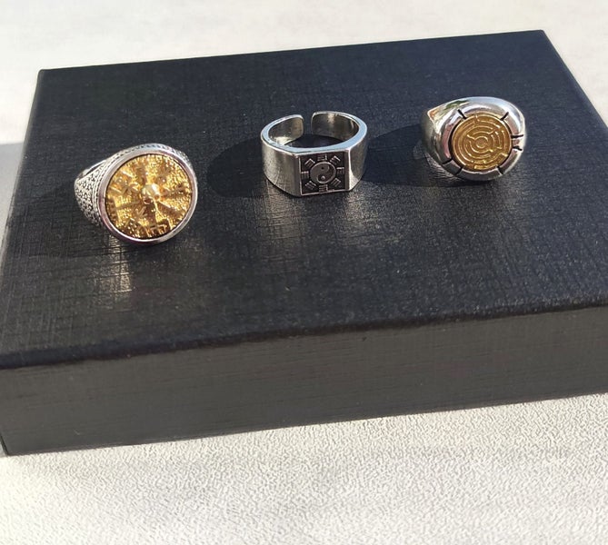 (3X Rings) Statement Rings RSS15QS-13 Carousel 1