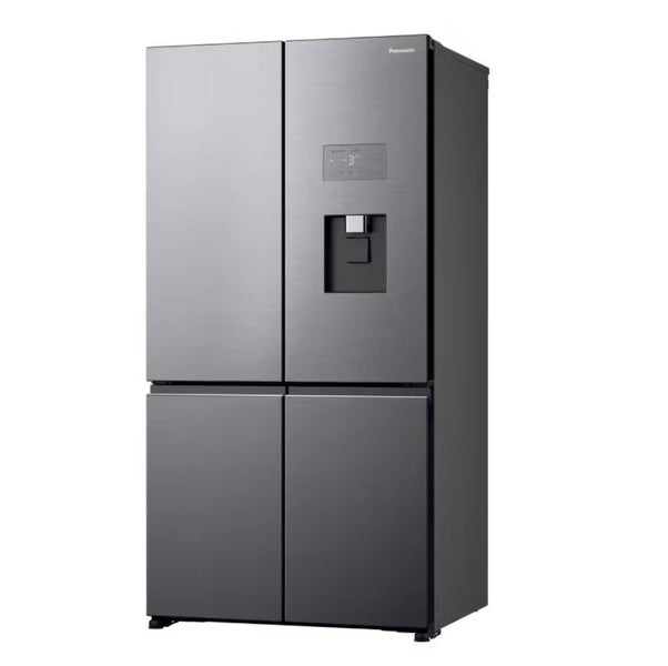 Panasonic 618L Quad Door Fridge Freezer w Ice Water Dispenser Stainless Steel Carousel 2
