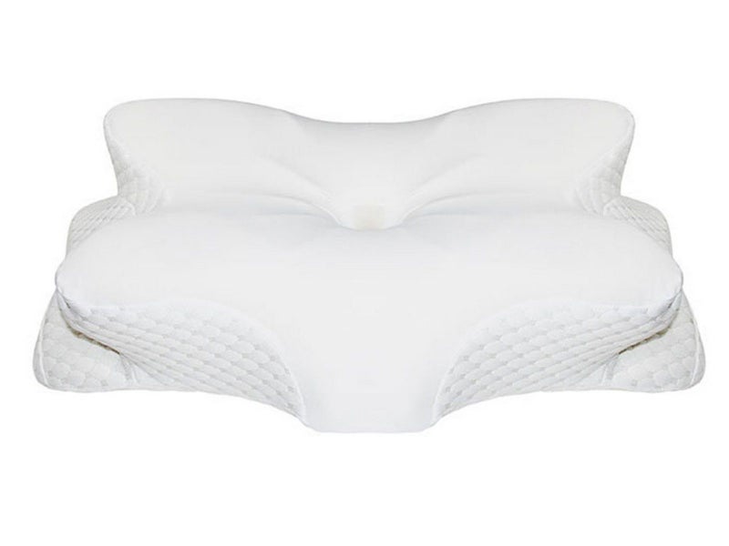 63x45.5CM Memory Foam Cervical Pillow Contour Neck Pillow White Carousel 2