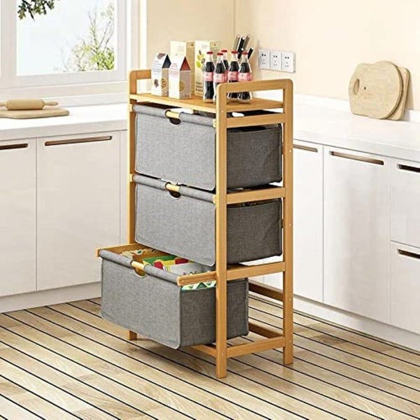 New 3 -Tier Multifunctional 3 Drawer Basket Rack Afterpay Carousel 10