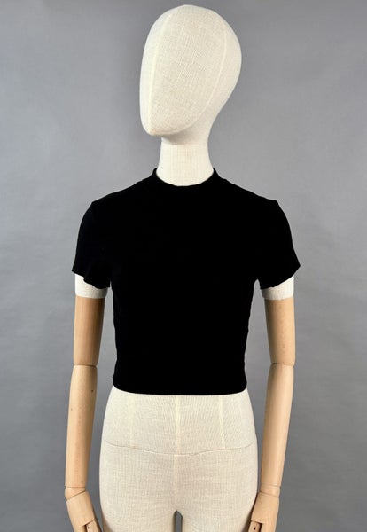 REFORMATION - Black Crop Top Carousel 1