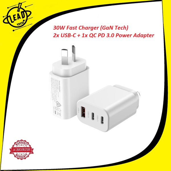 30W Fast Portable 3 Port Charger628638537879061117