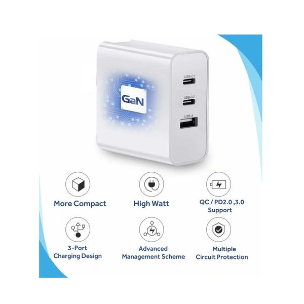 30W Fast Portable 3 Port Charger62863853787906113