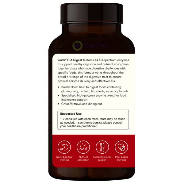 Gutsi, Gut Digest, Digestive Enzymes, 60 Vege Capsules Carousel 2