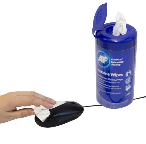AF Isoclene Anti-Bacterial Office Wipes Tub - 100 Carousel 2