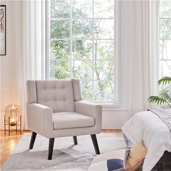 Button Tufted Armchair Carousel 1
