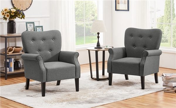 2X Mid-century Modern Accent Chair Carousel 1