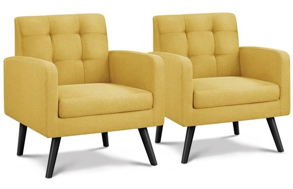 2pcs Arm Chair Tufted Accent Chair Carousel 11