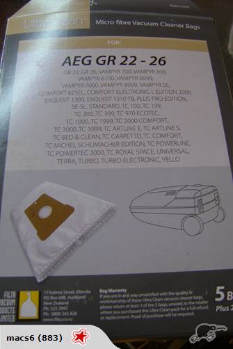 AEG VAMPYR GROBE 22-26 VACUUM BAGS+ 1 FILTER Carousel 3