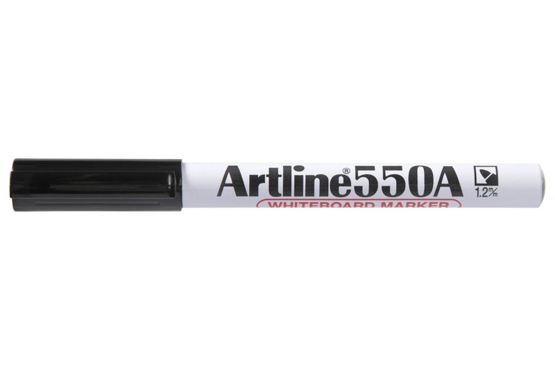 Artline 550A Whiteboard Marker 1.2mm Bullet Nib - Black x 12's pack Carousel 2