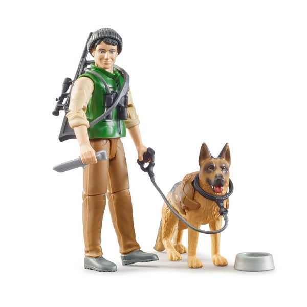 Bruder Forest Ranger Truck With Dog & Equipment Scale Model Kids Toy Set 3y+ Carousel 1
