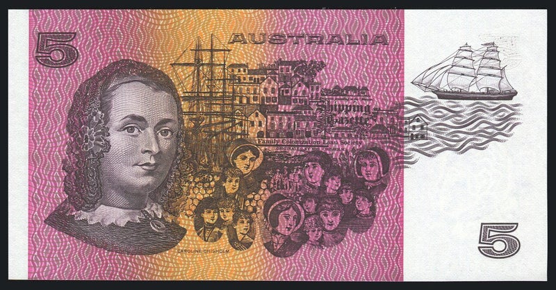 Australia - $5 - Fraser / Higgins - Low First Prefix - QDF000183 - Unc Carousel 2