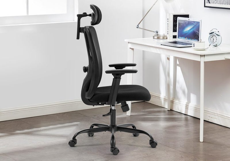 NEADER Ergonomic Mesh Office Chair Desk Computer Armchair Swivel Adjustable BK Carousel 2