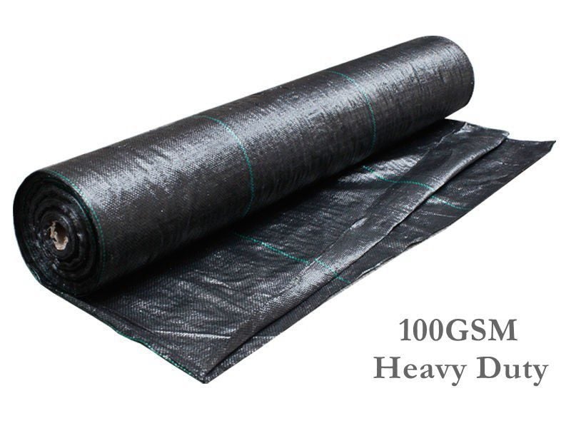 Weedmat Woven 2m x 50m Roll Black 100GSM Carousel 2