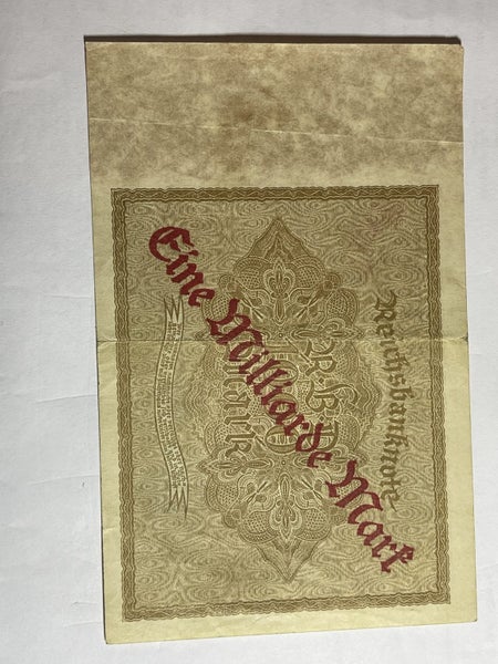 GERMANY 1 Milliarden Mark on 1000 Mark ND(15.12.1922) Carousel 2