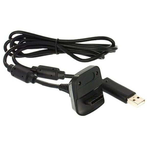 Usb Charger Play Charging Cable Cord For Xbox 360 Wireless Controller Black Cabl Carousel 1