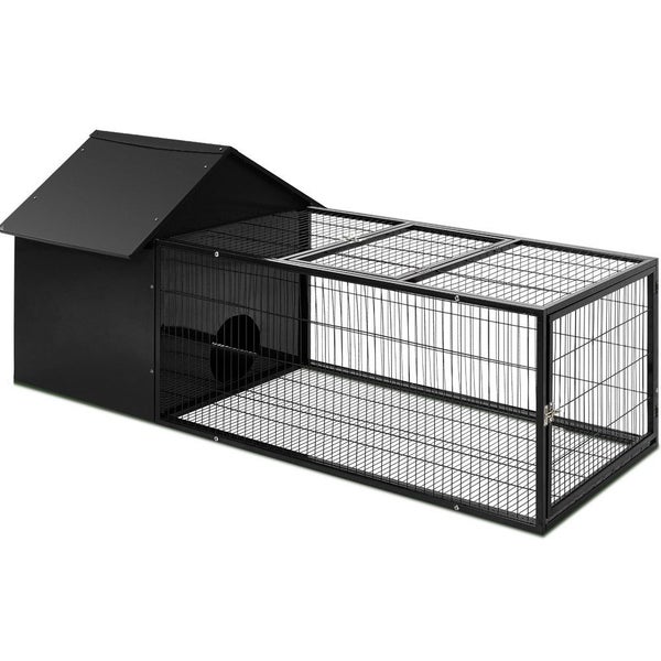 I.Pet Rabbit Cage Hutch Cages Indoor Outdoor Hamster Enclosure Metal Carrier 162 Carousel 1