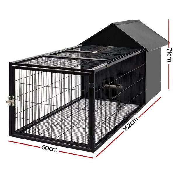 I.Pet Rabbit Cage Hutch Cages Indoor Outdoor Hamster Enclosure Metal Carrier 162 Carousel 2