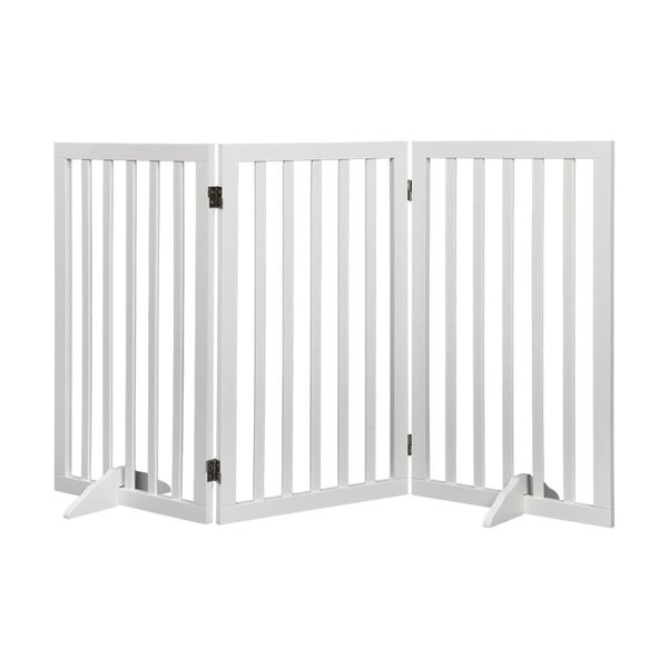 Goslash Picks Wooden Pet Gate Dog Fence Safety Stair Barrier Security Door 3 ... Carousel 1