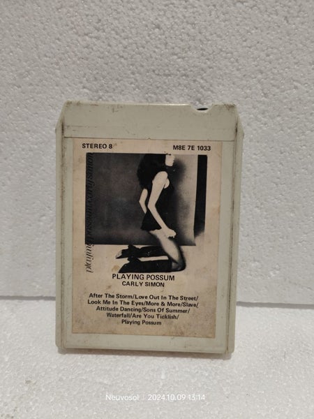 Carly Simon, Playing Possum 8 Track Tape 70's Carousel 1