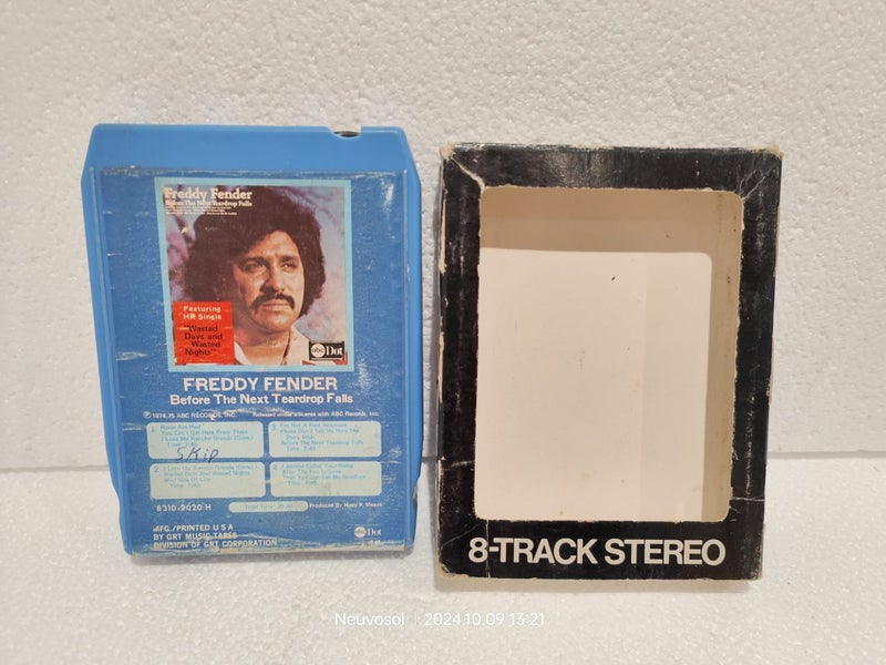 FREDDY FENDER Before The Next Teardrop Falls 8 TRACK TAPE Carousel 1