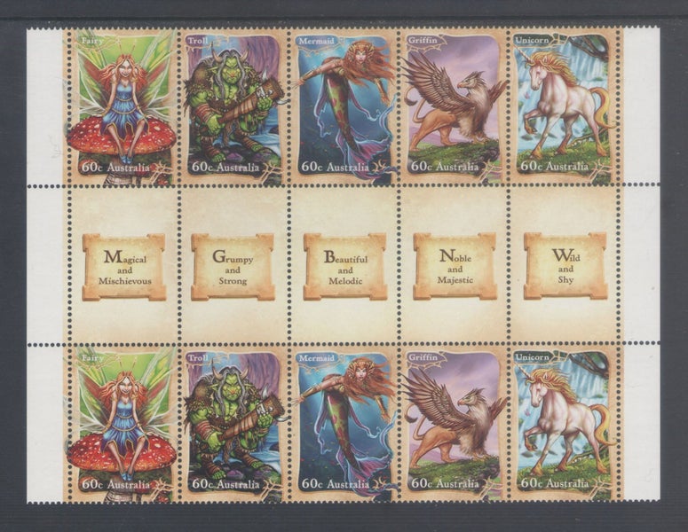 Australia - 2011 Mythical Creatures Set (5) - Gutter - UHM - 3652p Carousel 1