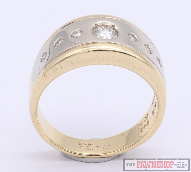 14ct Yellow Gold Diamond and Cubic Zirconia Dress Ring ~ $3,800 Carousel 2