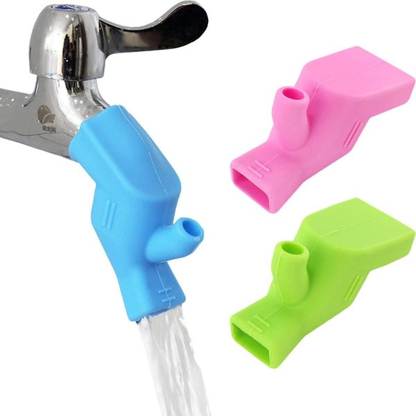 Water Tap Extension Swivel Pink High Elastic Sink Kitchen Bathroom Accessories F Carousel 4
