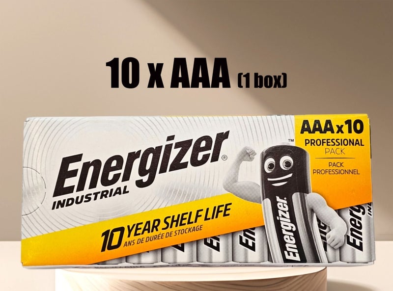 Energizer AAA Industrial Alkaline Batteries - 10 Pack (Box of 10), bulk Carousel 2