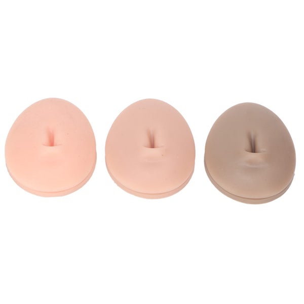 3d silicone belly model belly piercing display model 3pcs 3D Silicone Button Carousel 1