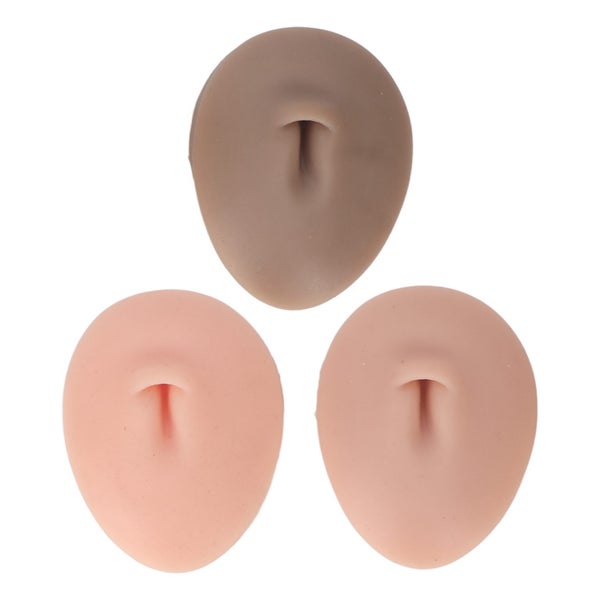3d silicone belly model belly piercing display model 3pcs 3D Silicone Button Carousel 2