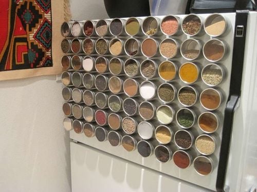 Spice Jars Magnetic Storage Carousel 10