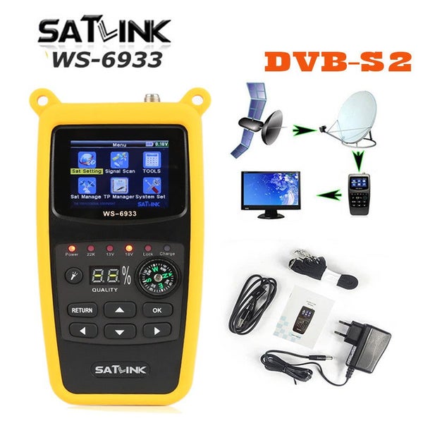 Satk WS-6933 DVB-S2 FTA CKU Band Digital SatelliteFinder Meter WS6933 vs GT M... Carousel 1