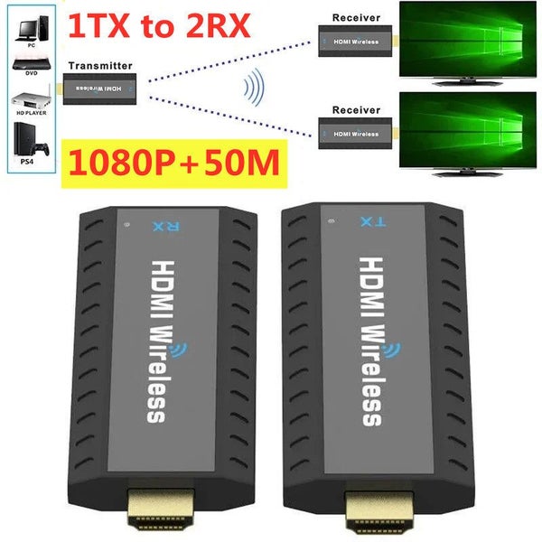 Wireless HDMI-Compatible Video Transmitter and Receiver G6W Kits Extender Ada... Carousel 2