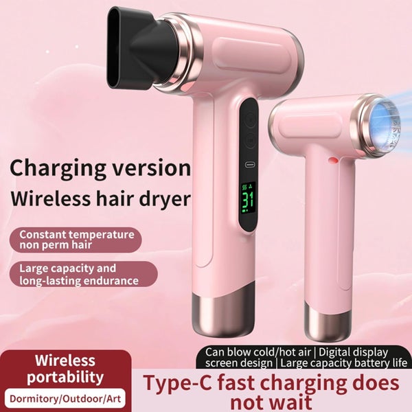 Cordless Cold Hot Wind Hair Dryer,Rechargeable Blow Dryer,Hair Styling Tool Carousel 2