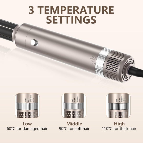 6-in-1 Auto Hair Styler,Blow Dryer Brush,Hair Wrap Hair Styler,Hot Air Brush Carousel 6