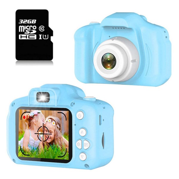 Camera Children Digital Mini Camera with 32GB Memory Card HD Video Camcorder -Bl Carousel 1