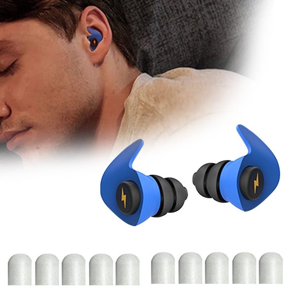 Ear Plugs for Sleeping Noise Silicone Earplugs Sound Reduction Reusable Earplugs Carousel 5