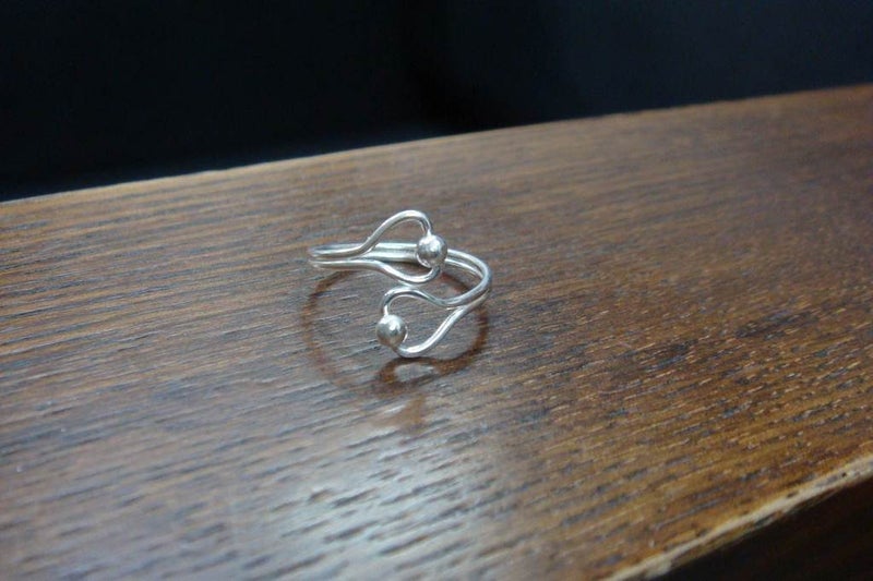 Toe Ring | Adjustable | 2Ballz Topz | 925 Sterling Silver #783 Carousel 1