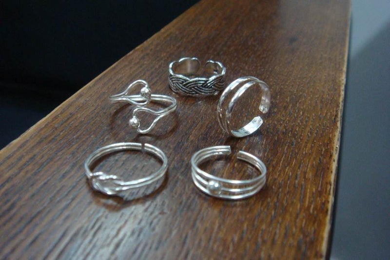 Toe Ring | Adjustable | 2Ballz Topz | 925 Sterling Silver #783 Carousel 5