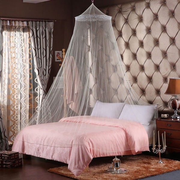 Dome Mosquito Stopping Net Bed Canopy-White Carousel 2