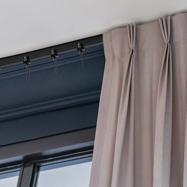 Ceiling Curved 5M Flexible Bendable Curtain Track for Curtain Rail -Black Carousel 2